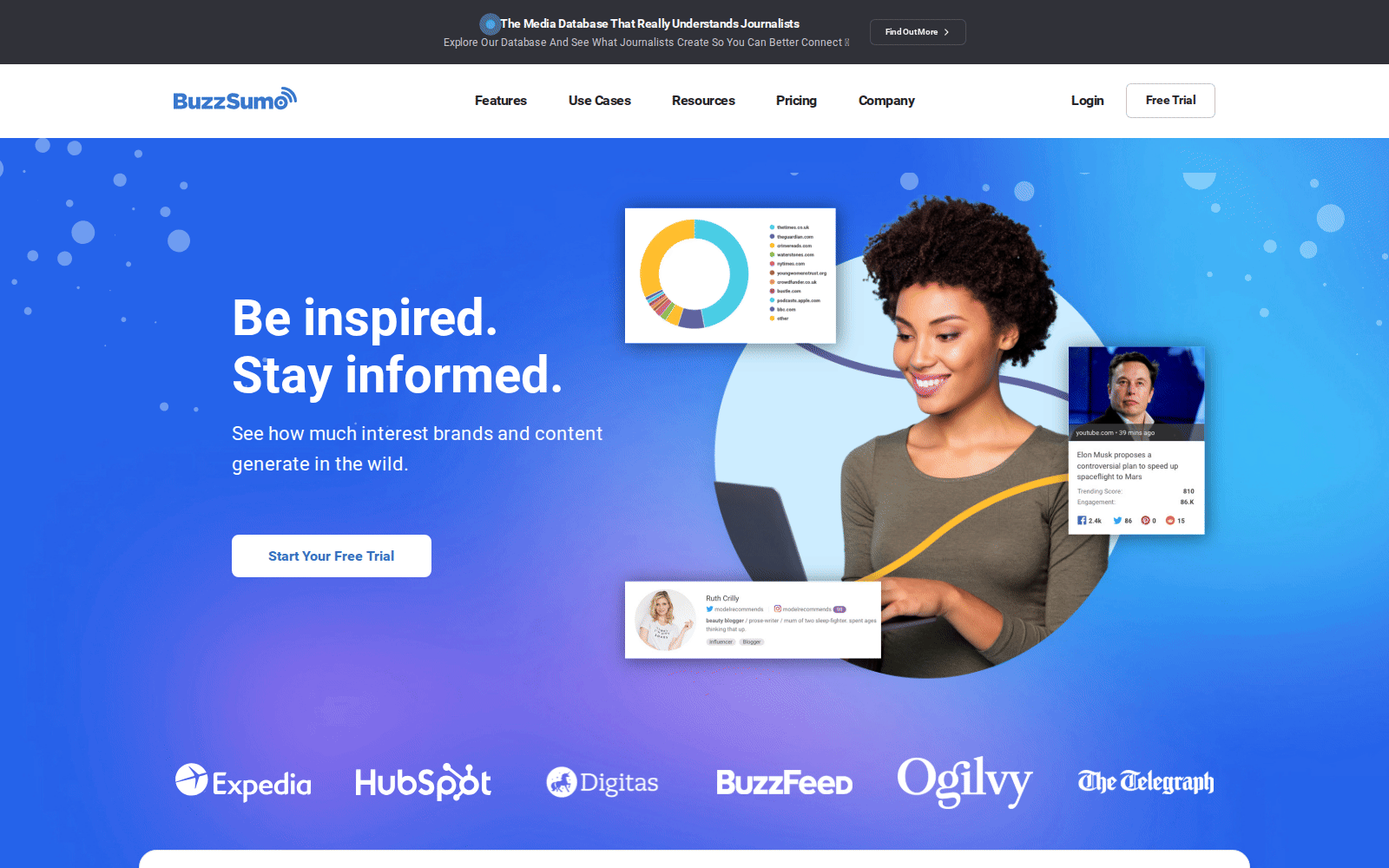 BuzzSumo homepage