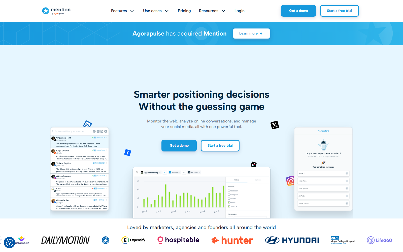 Mention homepage