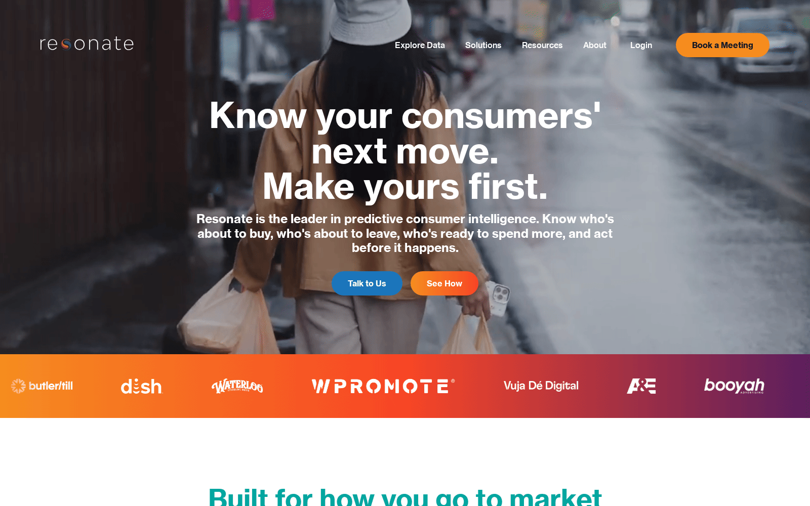Resonate homepage